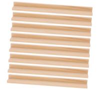 FRCOLOR 8Pcs Wooden Domino Racks Desktop Holders Multi Function DIY Letter Tile Stand Creative Craft Decoration Organizer for Domino Tiles and Game Cards