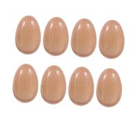 FRCOLOR 8pcs Wooden Musical Eggs Orff Instruments Lightweight for Preschool Rhythm Classes Team Collaboration Indoor Outdoor Fun