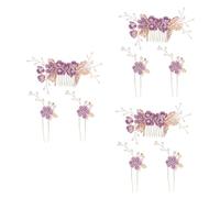FRCOLOR 9 Pcs Wedding Hair Comb Set Bridal Headpiece Elegant Hairpin Clip Set for Bride Perfect for Special Events