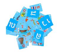 FRCOLOR 90Pcs Thai Language Alphabet Flash Cards for Portable Educational Sandpaper Letters Vocabulary Cards for Home School Learning Tool