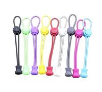 FRCOLOR 9pcs Elastic Tieless Shoelaces with Adjustable Lock Device Colorful Stretch Shoe Laces for Sneakers Boots Comfort for Adults Seniors Mixed Colors