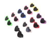 FRCOLOR 9pcs Heart-shaped Sunglasses for Small Pets, Lightweight Plastic Dog and Cat Goggles, Comfortable Wear for Costume Wear and Photos, Fashionable Novelty Eyewear