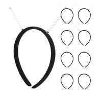 FRCOLOR 9pcs Plastic DIY Headband Kit with Springs for Women Handmade Hair Hoops for Cosplay Holiday Parties Costume Accessories Versatile Hair Styling Supplies