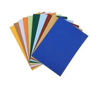 FRCOLOR A4 Mixed Color Corrugated Paper Sheets 10pcs Thickened Cardboard for DIY Crafts Painting Handicraft Art Materials for Creative Projects Random Color