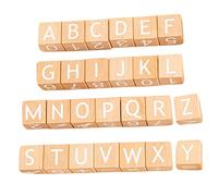 FRCOLOR ABC Alphabet Building Blocks Set 26 Large Wooden Letters Educational Toys for Toddlers Fun Learning Toys for Kids for Early Childhood Development