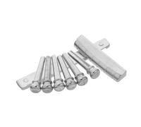 FRCOLOR Acoustic Guitar Bridge Pins Metal Saddle Nut Replacement Parts for Folk Guitar String Pin Nails Enhance Sound Effect