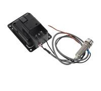 FRCOLOR Acoustic Guitar Piezo Pickup with Built-in Preamp and Tuner Plastic and Metal Construction Precise Tuning Capability and Volume Tone Control for Folk and Acoustic Guitars
