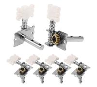 FRCOLOR Acoustic Guitar Tuning Pegs Single Unit 6pcs Metal Guitar Tuners with Dual Hole Steel Posts and Pearled Flower Head Design for Precision Tuning and Enhanced Stability and Ukulele