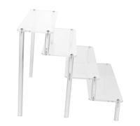FRCOLOR Acrylic Risers for Display Four Layers Nail Polish Storage Compact Light Weight Easy to Move Store