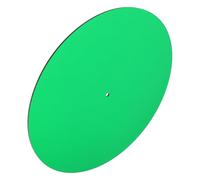 FRCOLOR Acrylic Static Turntable Record Pad for Vinyl Players Vibration Damping Mat Slip Prevention and Noise Reduction Durable Easy to Clean Transparent Green Design
