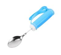 FRCOLOR Adaptive Anti-Shaking Spoon for Elderly, Bendable Grip Feeding Utensil Handle, Weighted Self-Feeding Spoon for Adults Weak Hands and Disabilities