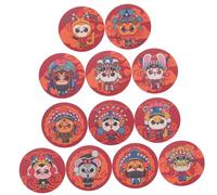 FRCOLOR Adhesive Potty Training Decals Cartoon Zodiac Color Changing Stickers for Safe Stable Material Fun Bathroom Habit Encouragement for Boys