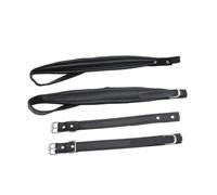 FRCOLOR Adjustable Black Pu Accordion Strap Padded Shoulder Belt, Abrasion Resistant and Water Resistant, Suitable for 16-120 Bass Accordions, Comfortable for Extended Playing Sessions