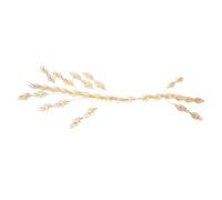FRCOLOR Adjustable Bridal Leaf Crown Headband Wedding Tiara Hair Band for Bride Sophisticated Design