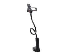 FRCOLOR Adjustable Clip Phone Holder Black Cellphone Stand for Desk and Bed Multifunctional Mobile Support with Stable Grip for Video Watching and Use