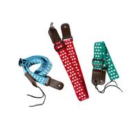 FRCOLOR Adjustable Cotton Ukulele Strap with Leather Head Musical Instrument Accessory for Adults Sky-blue Solid Construction for Standing Play and Easy Carry