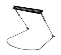 FRCOLOR Adjustable Harmonica Neck Holder Stand Compatible with 10, 16, 24-hole Harmonicas Mouth Organ Rack Black Music Accessory for Hands-free Playing and Performance