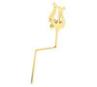 FRCOLOR Adjustable Metal Saxophone Music Clip for Wind Instruments Foldable Portable Sheet Music Holder with Ergonomic Angle Settings Lightweight Lyre Stand for Marching Bands and Outdoor