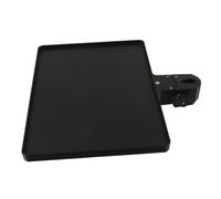 FRCOLOR Adjustable Microphone Stand Tray with Clamp Utility Shelf for Phones Accessories Firm Rack for Live Streaming Recording Karaoke Portable Versatile Design