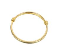 FRCOLOR Adjustable Push-pull Copper Gold Bangle Bracelet for Open Cuff Style Jewelry for Boys and Chic Fashion Accessory for Daily Wear and Special Occasions