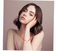 FRCOLOR Adjustable Red String Bracelet for Women and Braided Protection Bracelet with Rabbit Crystal Charm Chinese Year Luck and Blessings