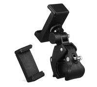 FRCOLOR Adjustable Rotatable Mic Stand Phone Holder Clamp Compatible with Various Microphone Stands and Bike Handlebars Secure Grip for Stable Recording and Performance