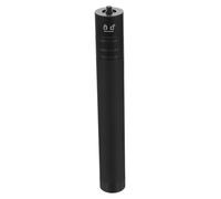 FRCOLOR Adjustable Selfie Stick Extension Pole with 1/4 Screw Interface, Telescopic Design, Aluminium Alloy Material, Black Portable Retractable Pole for Daily Use