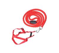FRCOLOR Adjustable Xxl Dog Harness Strap Bright Red Outdoor Pet Supplies Comfortable Nylon for Large Dogs Safe Walking