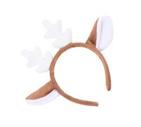 FRCOLOR Adorable Christmas Headband Hairpin Antler Hair Band Hoops for Festivity