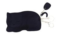 FRCOLOR Adorable Mini Cat Coin Purse Black Ultra-Thin Change Pouch for Women Stable Material Storage Bag for Coins Keys Bills Receipts Stylish Compact Wallet