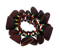 FRCOLOR African Tribal Wristband with Rattle Instrument Unique Handcrafted Drum Bell Bracelet Cultural Heritage Music Accessory Creative Percussion for Music Enthusiasts
