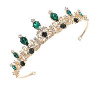 FRCOLOR Alloy Crystal Rhinestone Crown for Girls Elegant Tiara Children's Party Birthday Wedding Headdress
