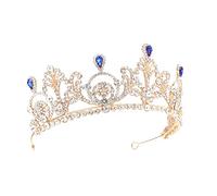 FRCOLOR Alloy Tiara for Women Wedding Tiara Hair Jewelry Decor for Bride Headwear