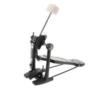 FRCOLOR Aluminum Alloy Bass Drum Pedal with Dense Felt Pad Chain Practice Pedal for Beginners Compact Lightweight Percussion Accessory for Drum Kits