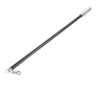 FRCOLOR Aluminum Alloy Curtain Pull Rod 50cm Black Drapery Wand for Curtains and Blinds Rust Proof Protecting Modern Style Window Opener for Easy