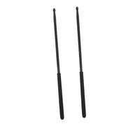 FRCOLOR Aluminum Alloy Jazz Drumsticks with Non-slip Handle Black Lightweight Metal Drum Sticks for Dance Performers Percussion Group Activities and Professional Drumming Practice