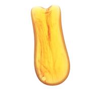FRCOLOR Amber Resin Gua Sha Scraping Massage Tool for Face and Neck Fish-Shaped Board Acupoint Activation Deep Tissue Massager Convenient for Travel