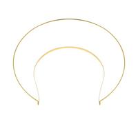 FRCOLOR Angel Halo Headband Wedding Bridal Headband Tiara Crown Double Ring Hair Hoop Bride Headdress For Wedding Banquet (1PCS)