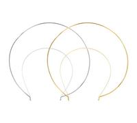 FRCOLOR Angel Halo Headband Wedding Bridal Headband Tiara Crown Double Ring Hair Hoop Bride Headdress For Wedding Banquet (2PCS)