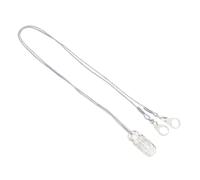 FRCOLOR Anti-Lost Hearing Aid Lanyard with Portable Carry Case Adjustable BTE Retention Rope for Seniors and Children Durable Abs Nylon Clip Protection Strap