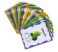 FRCOLOR Arabic Alphabet Flash Cards for Colored Sensory Cards Educational Early Learning Enhancing Motor Skills Color Recognition Visual Ability