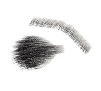 FRCOLOR Artificial Beard Human Hair Beard for Men Realistic Mustache Black Lifelike Design Breathable Comfort Versatile Styling for Costume Parties