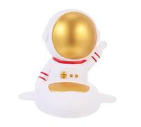 FRCOLOR Astronaut Piggy Bank Decorative Saving Jar with Flat Base Cartoon Space Desktop Ornament for Practical Financial Management Boys for Study Living Room