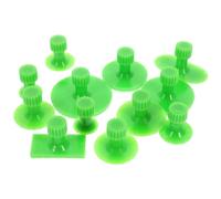 FRCOLOR Auto Dent Puller Kit Easy to Use 12pcs with Abs Material and Green Colour Dent Removal Tool Suitable for Complex Concave Situations and Collision Bodywork