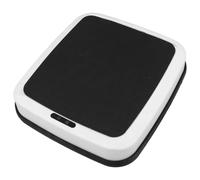 FRCOLOR Automatic Garbage Can Replacement Lid for Waste Bin with Motion Sensor, Plastic Material, Silent Slow Descent Feature, Suitable for Office and Bedroom Use, White round Minimalist