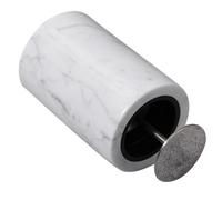 FRCOLOR Automatic Marble Toothpick Holder with Open Close Lid for Storage | Washable Design, Modern Marbling Pattern, Decorative Drawing Room Ornament, Holds Toothpicks and Small Accessories