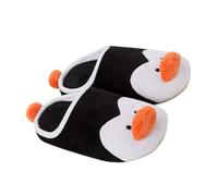 FRCOLOR Autumn Winter Penguin Slippers Soft Fluffy Indoor Warm Non-slip House Shoes for Silent Sole and Cute Cartoon Design Random Color