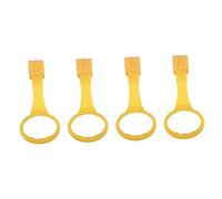 FRCOLOR Baby Pull Rings and Hanging Rings for Infant Nursery 4pcs Random Color Sturdy for Baby Development and Play