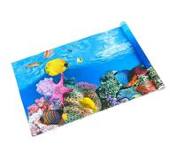 FRCOLOR Background Paper Aquarium Sticker Adhesive Double-Sided Wallpaper Made of Thickened Film with Lifelike Effect to Create Beautiful Scenery for Fish Underwater