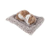 FRCOLOR Bamboo Charcoal Car Air Purifying Bag with Coffee-colored Miniature Cat Figurine, Odor Absorber for Vehicle Interior, Natural Air Freshener for Pet Owners